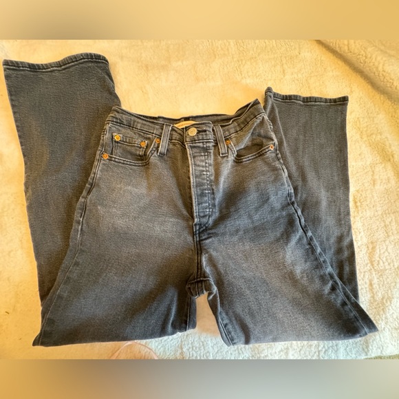 Signature by Levi Strauss Dark Gray Straight Leg Jeans - Picture 2 of 5